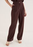 Pantaloni Pencil Vita Alta MARRONE JAVA Donna immagine n. 3