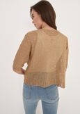 Cardigan Chantal Lurex Con Paillettes BEIGE LATTEGOLD Donna immagine n. 3