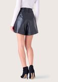 Britney eco-leather bermuda shorts NERO BLACK Woman image number 5