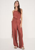 Pecan viscose trousers MARRONEBLU OTTANIO Woman image number 1