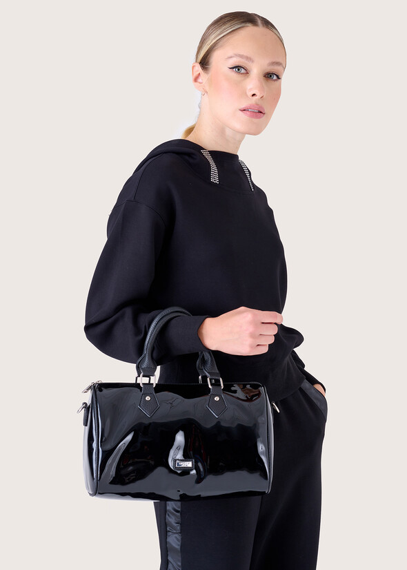 Bauletto Bowlbag verniciato NERO BLACK Donna null