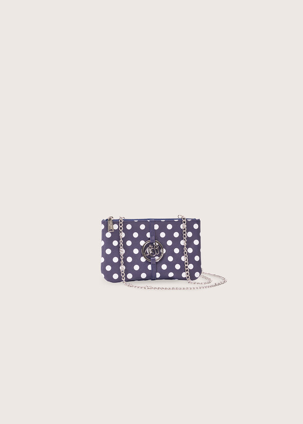 Pochette Tonga in ecopelle a pois BLUE OLTREMARE  Donna null