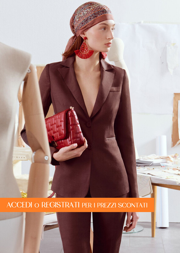 Giacca Giulia In Lino E Viscosa MARRONE JAVA Donna null