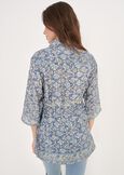 Country Blouse With Waist Tie BLU AVION Woman image number 3