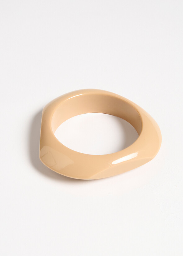 Bracciale rigido Giada in resina BEIGE Donna null