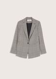 Giasmine check pattern blazer BIANCO WHITE Woman image number 4