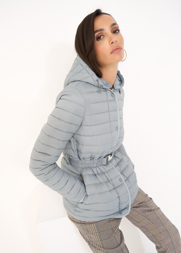 Piumino leggero Park con cintura GRIGIO Donna null