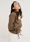 Gaia aviator style short jacket MARRONE Woman image number 1