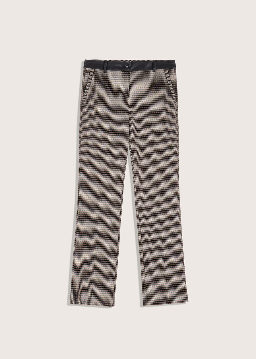 Clair houndstooth trousers NERO Woman , image number 5