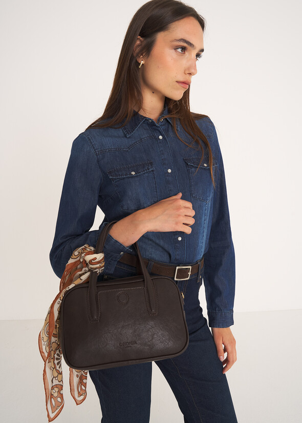 Bessie faux leather duffle bag MARRONE CAFFE Woman null