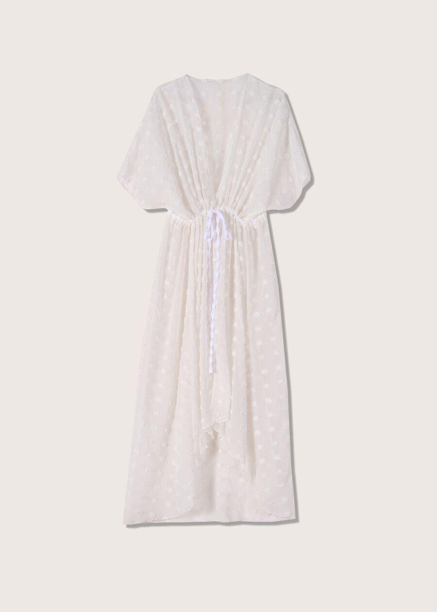 Clivia embroidered beachrobe BIANCO Woman , image number 4