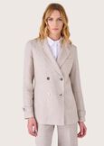 Gianna double-breasted blazer BEIGE Woman image number 1