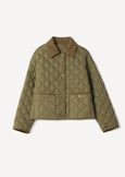 Glossy quilted jacket VERDE ALGA Woman image number 5