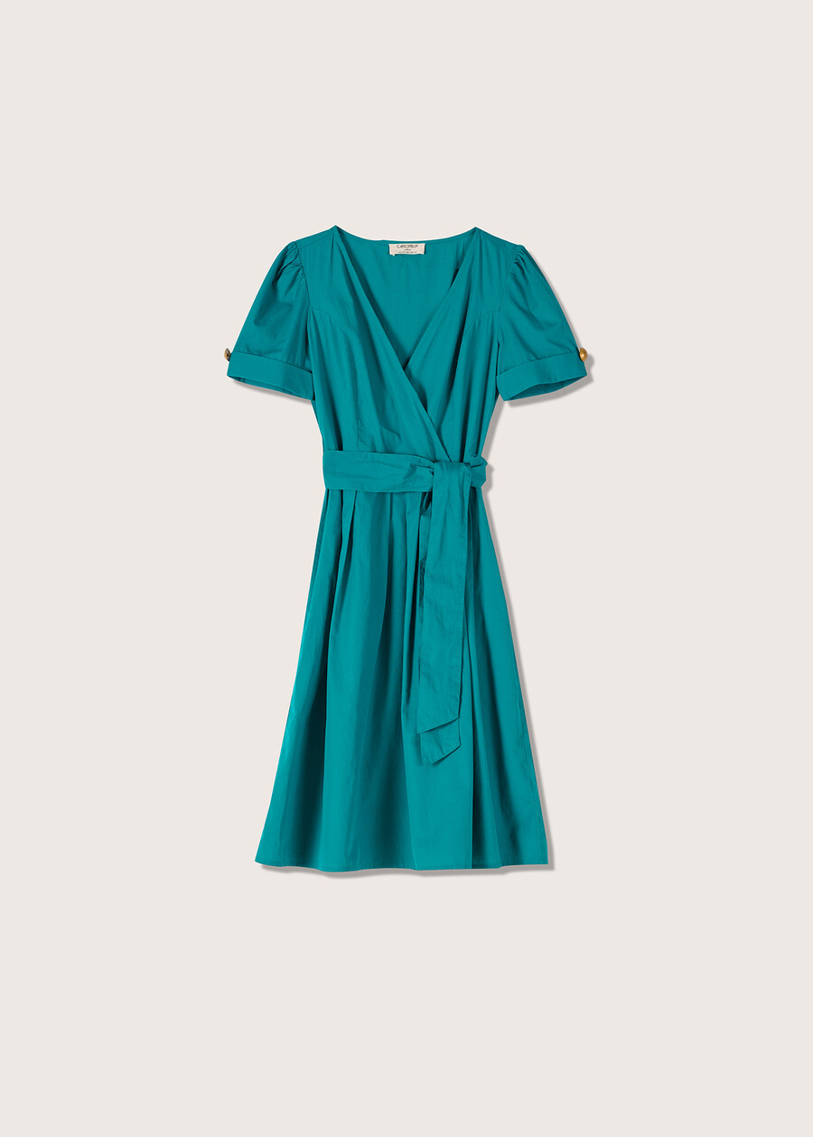 Abito Alba 100% cotone VERDE MENTA Donna , immagine n. 4