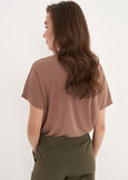 Selva T-shirt With Mandarin Collar VERDEMARRONE TERRA Woman image number 3