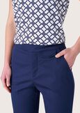 Alice cotton trousers BLUE OLTREMARE  Woman image number 3