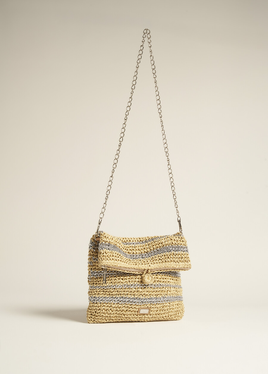 Pochette Brisette in Carta Intrecciata e Lurex BEIGEBEIGE Donna , immagine n. 2