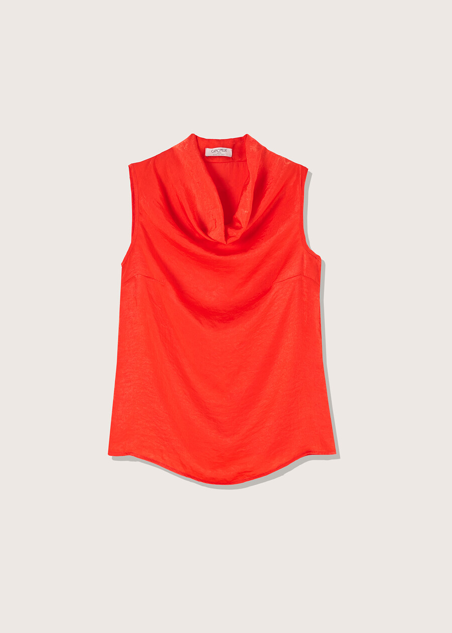 Top Thomas con scollo a cappuccio ARANCIO SUNRISE Donna , immagine n. 4