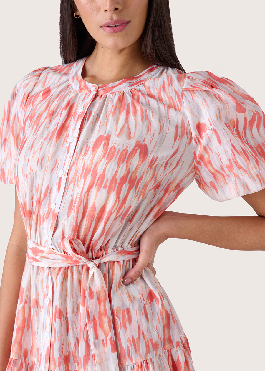 Aron printed tencel dress ROSSO LIPSTICK Woman , image number 2