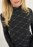 Maglia Molley con rombi di strass GRIGIO GREYBLU Donna immagine n. 2