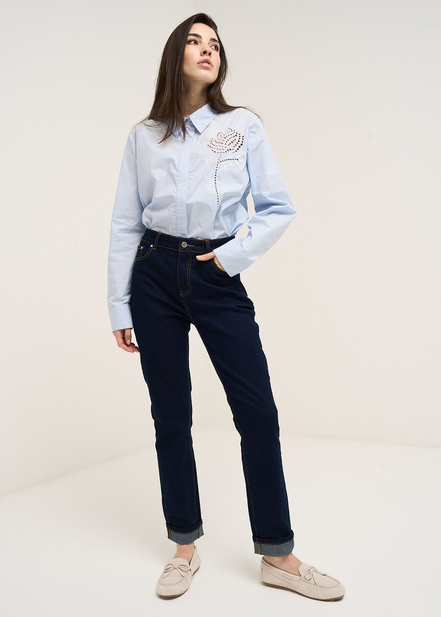 Jeans Kate 5 tasche gamba slim DENIM DARK DENIM Donna , immagine n. 2