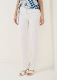 Pantaloni Clair in misto cotone GRIGIOBIANCO WHITE Donna immagine n. 2
