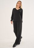 Blusa Cady in jersey NERO BLACK Donna immagine n. 4