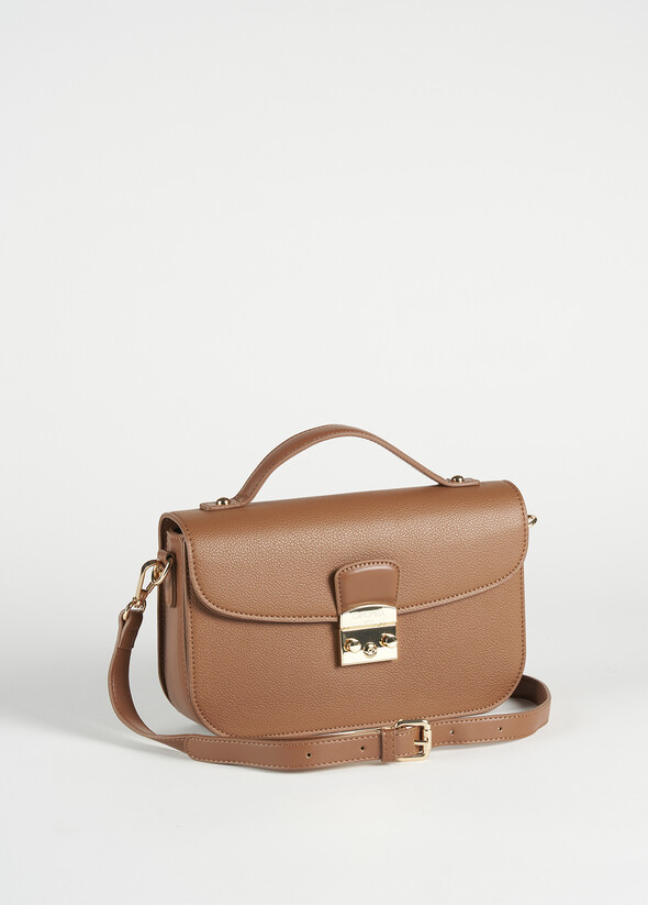 Brera eco-leather crossbody bag MARRONE Woman null