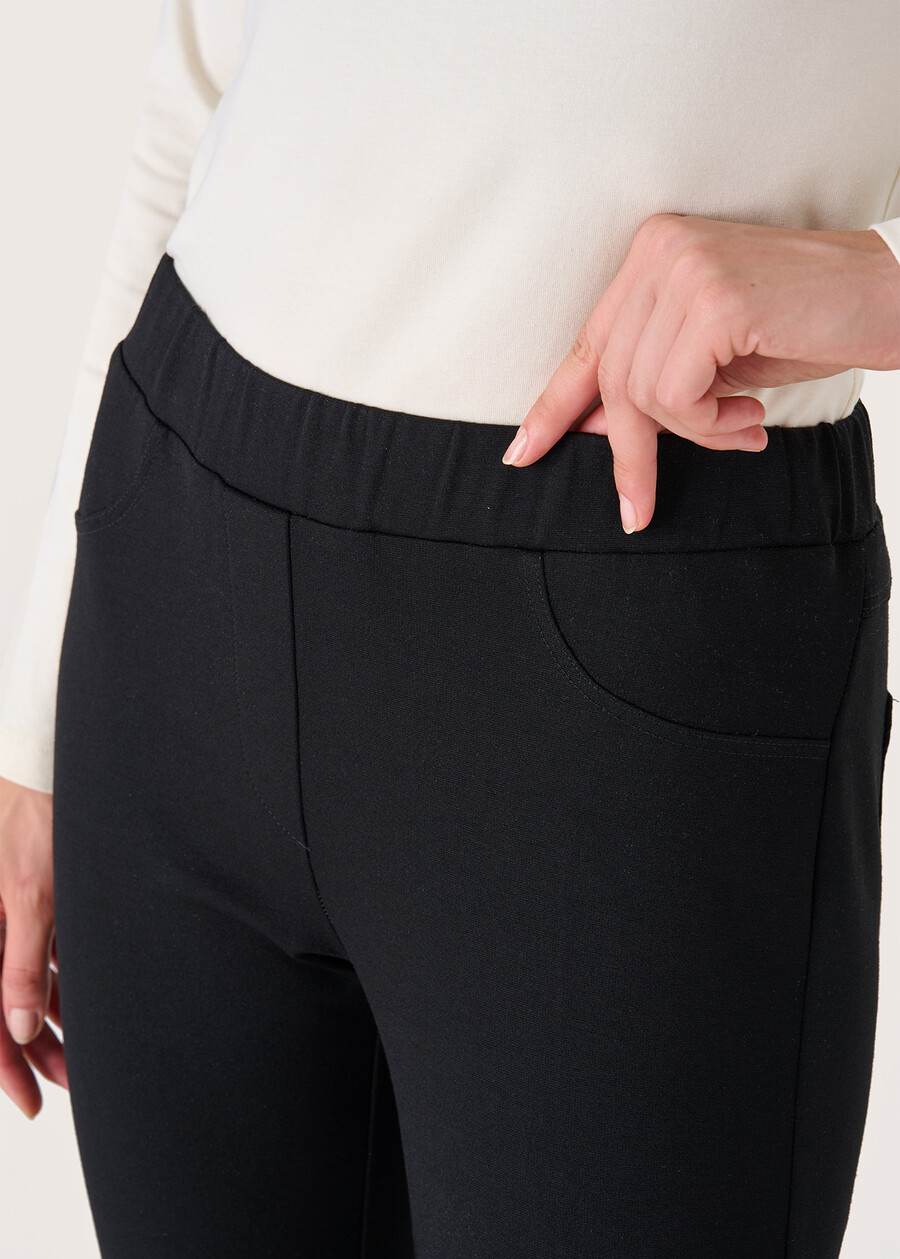 Pantalone Kelly in tessuto screp NERO BLACK Donna , immagine n. 3