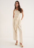 Penty linen-blend trousers
 VIOLA MELANZANABIANCO BURRO Woman image number 1