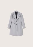 Cappotto Clotilde in panno NERO BLACKGRIGIO MEDIUM GREY Donna immagine n. 4