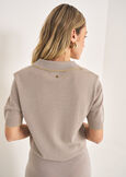 Maglia Sidney con profilo lurex BEIGE SABBIA Donna immagine n. 3