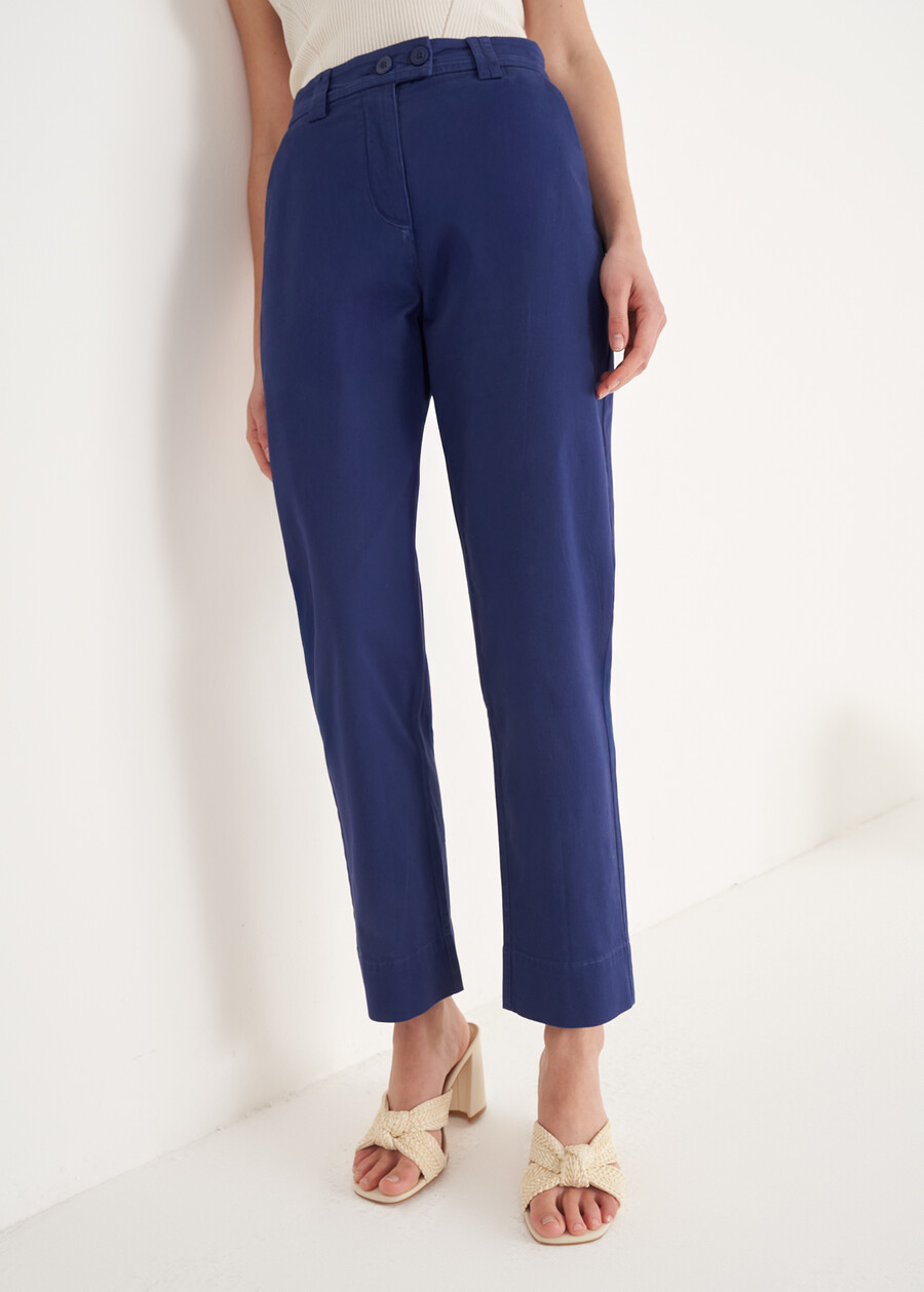 Pantaloni Puma Taglio Uomo BIANCO WHITEBLUE OLTREMARE  Donna , immagine n. 2