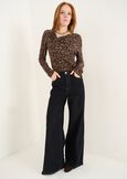T-shirt Susanna stampata con spilla MARRONE MOKA Donna immagine n. 4