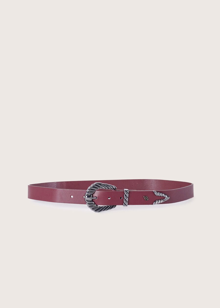 Cecilia eco-leather belt ROSSO SYRAH Woman , image number 2