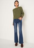 Maglia Malvin a coste con dettagli maculati VERDE ALGABLU Donna immagine n. 4
