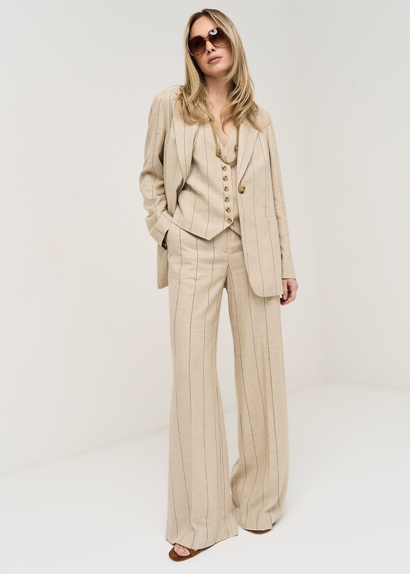 Paky linen blend trousers MABKS Woman null