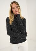 Maglia Molley con rombi di strass GRIGIO GREYBLU Donna immagine n. 1