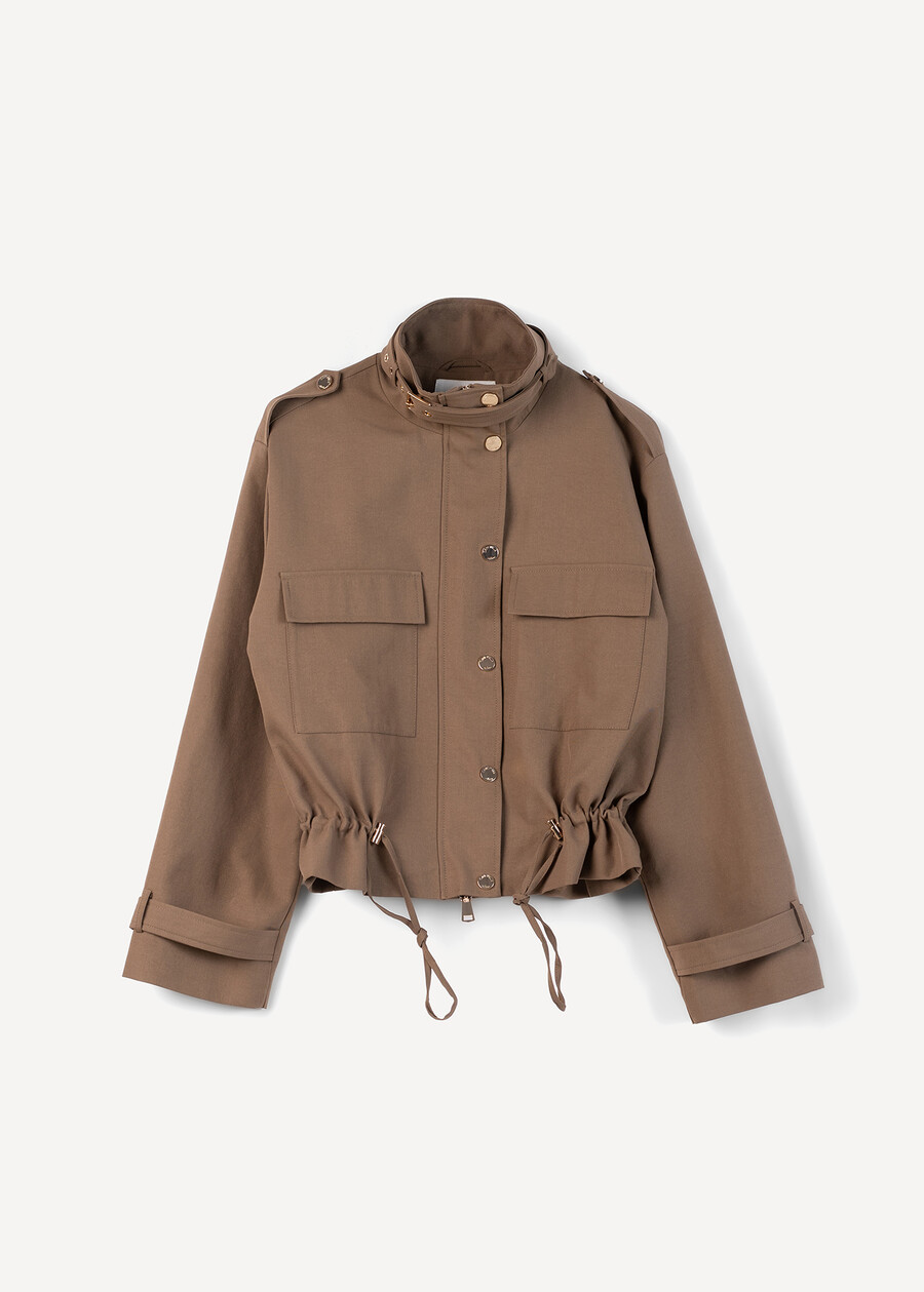 Gaia aviator style short jacket MARRONE Woman , image number 6