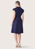 Arold linen blend dress BLUE OLTREMARE VERDE GARDEN Woman image number 4
