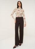 Giorgia pleated-texture trousers ROSSO BORDEAUXMARRONE Woman image number 2