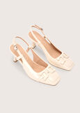 Siana patent eco-leather sandal BEIGE LATTE Woman image number 2