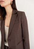 Giulia Linen And Viscose Blazer MARRONE JAVAARANCIO CAROTENE Woman image number 3