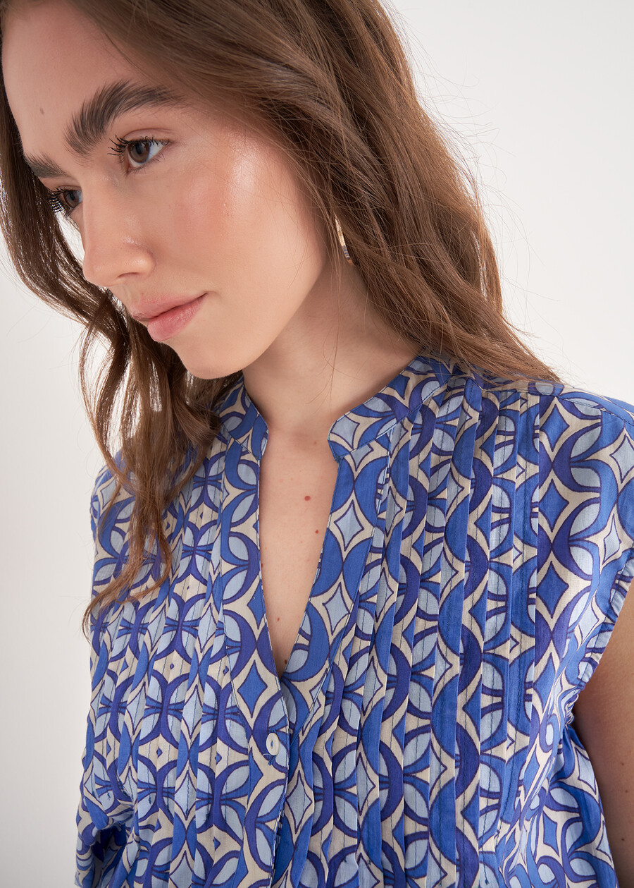 Teeny Cotton Top BLU AVION Woman , image number 2