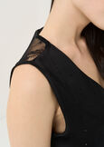 Tymon strass and lace top BEIGENERO BLACK Woman image number 3