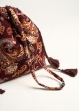 Baylor A patterned velvet bag ROSSO BORDEAUX Woman image number 2