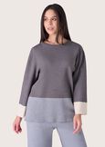 Maglia Manuela con scollo tondo GRIGIO DARKGREY Donna immagine n. 1