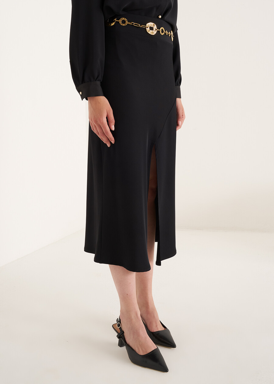 Gonna Gavril in cady NERO BLACK Donna , immagine n. 2