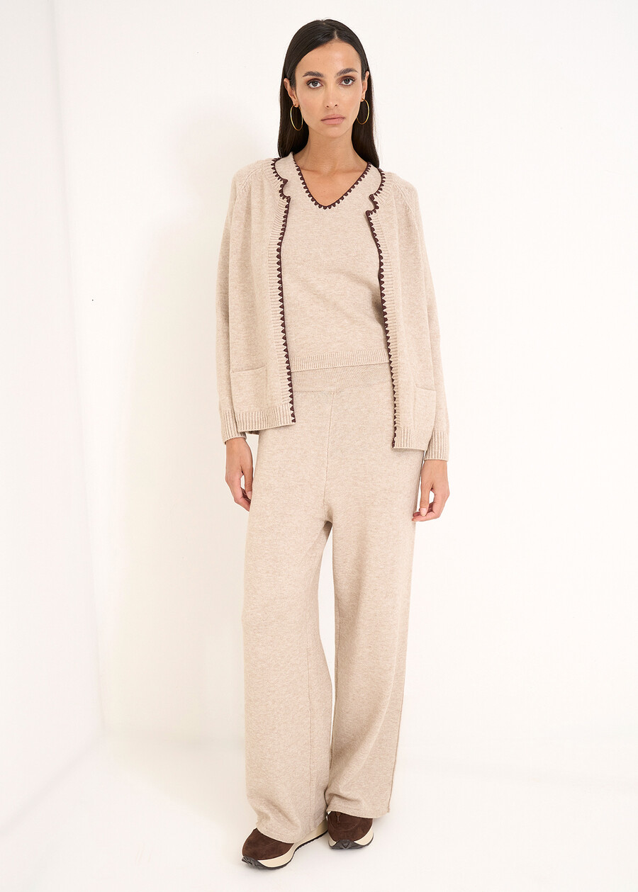 Telly two-tone twin-set GRIGIO TORTORA Woman , image number 7