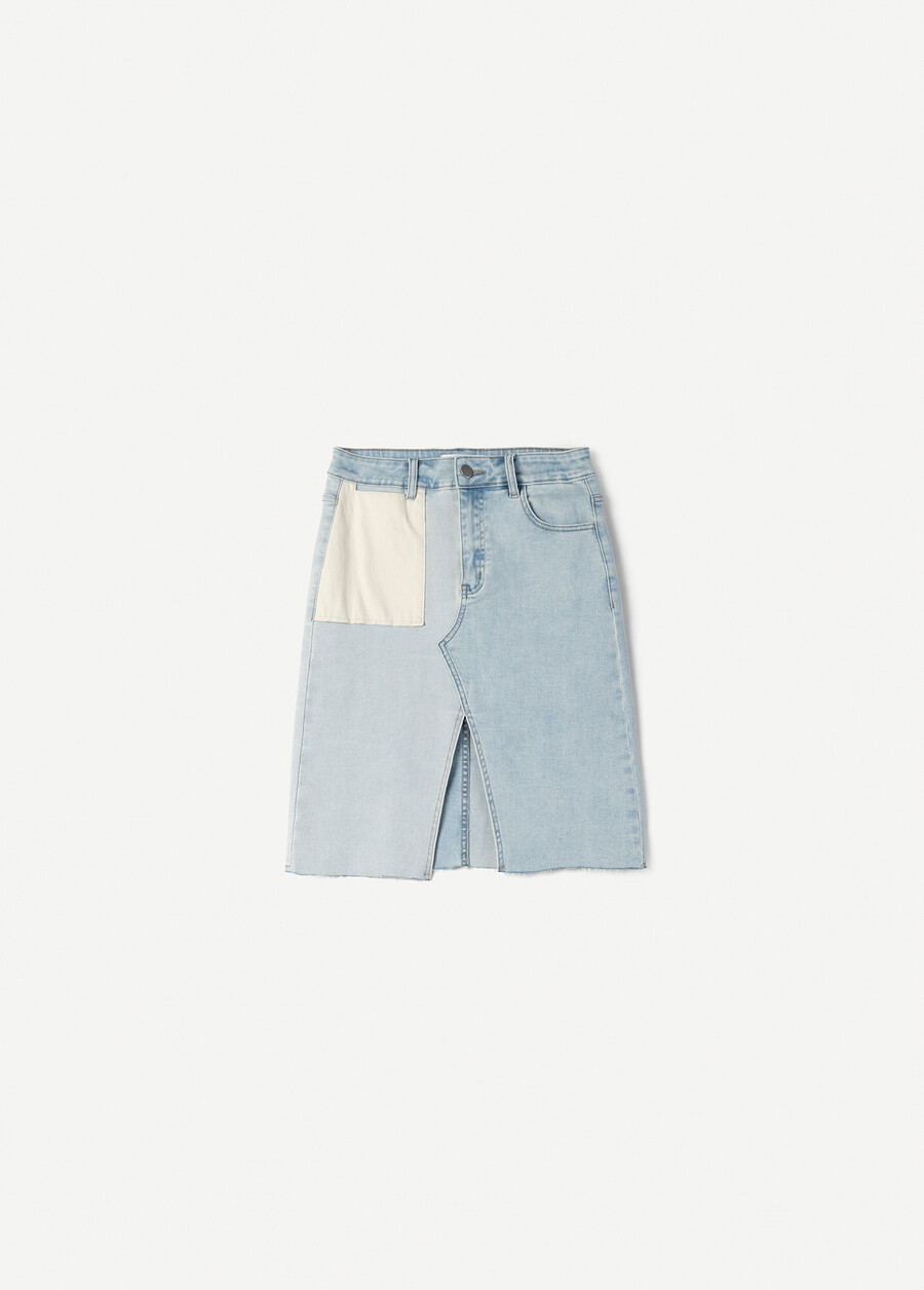 Gorgi cotton denim skirt DENIM LIGHT DENIM Woman , image number 5